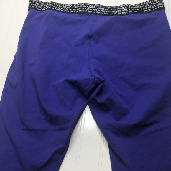 Warrior By Danika Patrick Purple 3/4 Leggings - Picture 5 of 6
